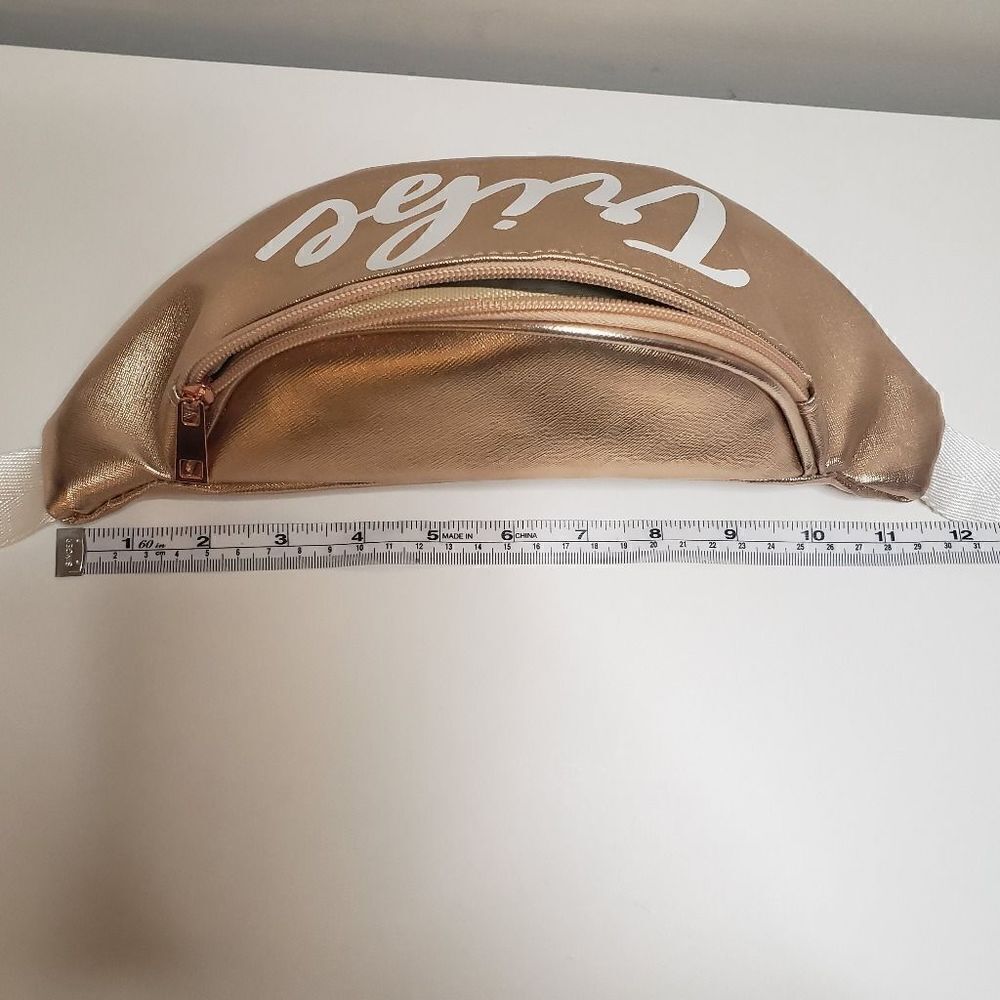 Tribe Crossbody Waist Bag Rose Gold Adjustable Strap - Picture 5 of 6